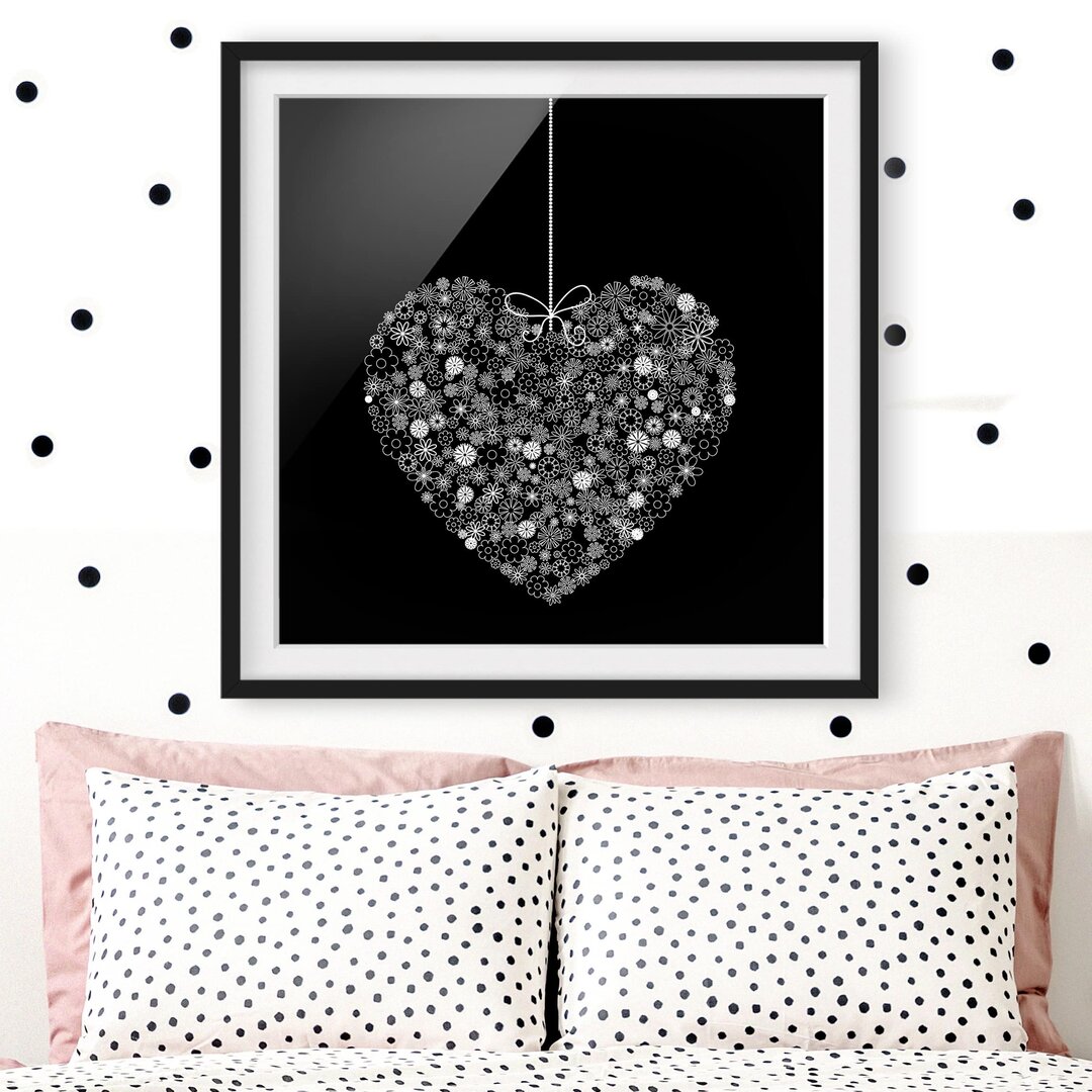 Gerahmtes Wandbild Heart Gift