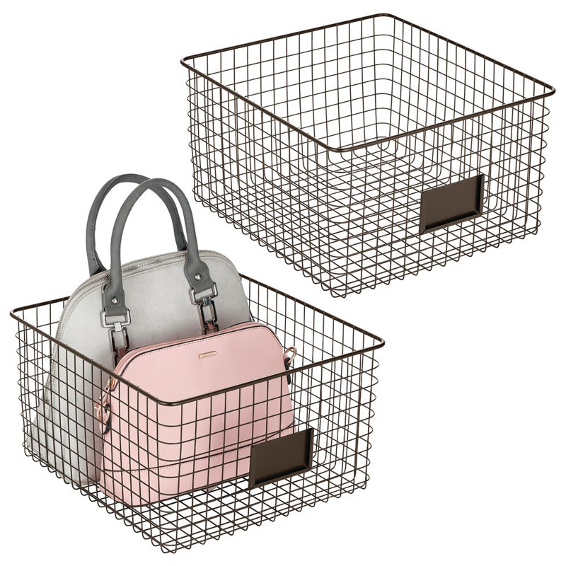 Omaha Closet Basket 14 x 13 x 7.75 M2, Bronze