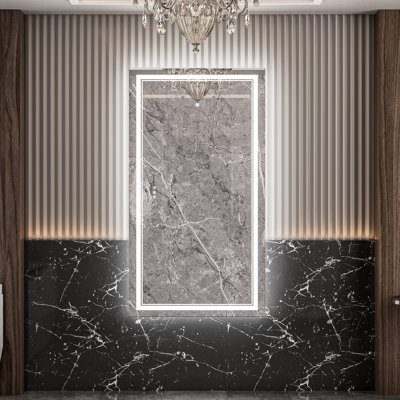 Chrisna Front and Backlit LED Bathroom Vanity Mirror