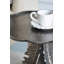 Table d'appoint 16,9 x 16,9 x 19,7 feuilles, finition argent antique