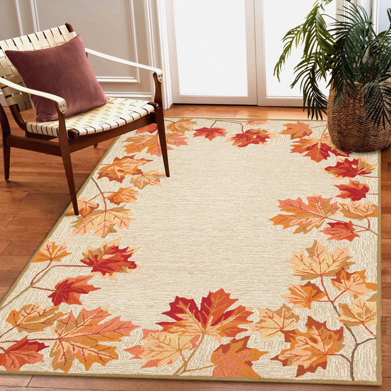 Tapis touffeté à motif floral Dasan, Rectangle 3 pi 6 po x 5 pi 6 po