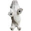 Banc de bouledogue blanc 31 po