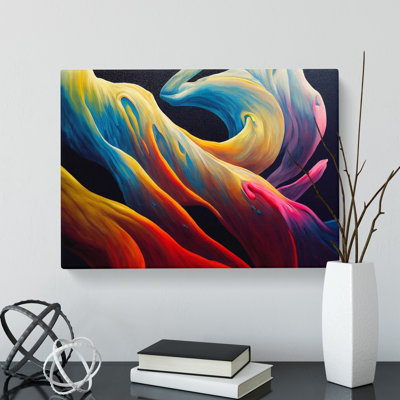 Tranquil Abstract Art - Wrapped Canvas Print