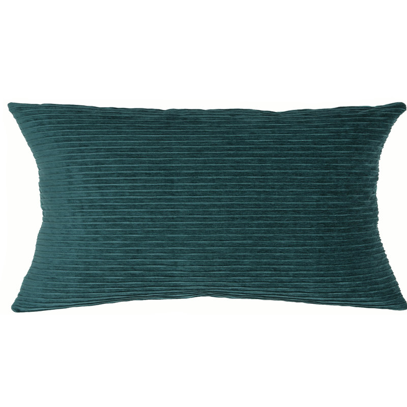 Coussin Bassel, Paon, H 26 po x l 35 po