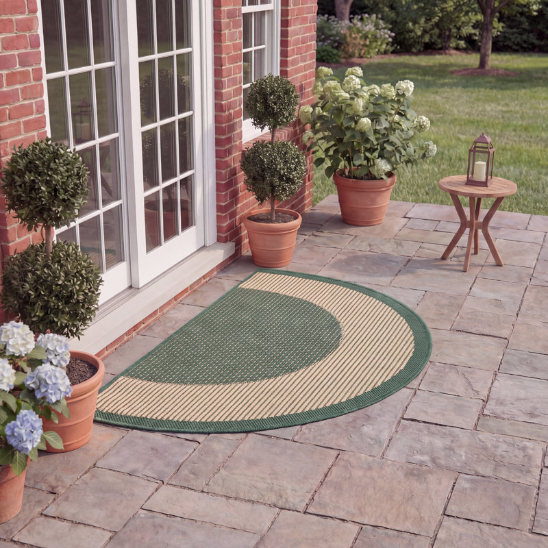 Ronnay Performance Solid Color Indoor/Outdoor Area Rug, Runner 2' x 4'