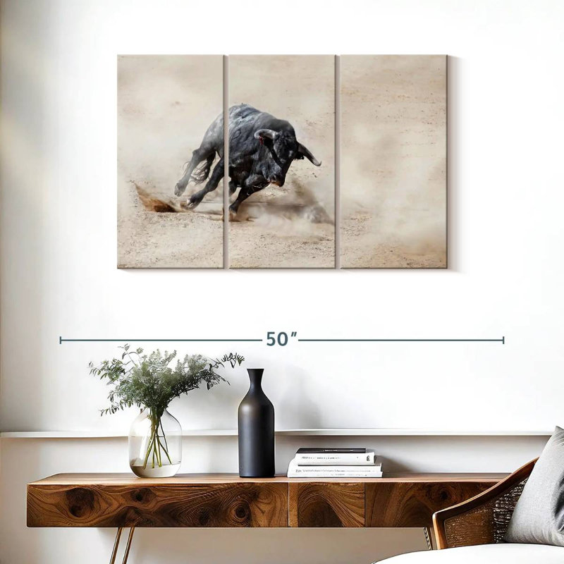 Charging Bull, 24" H x 38" W