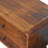 Solid Wood Large Curved Chestnut Bedside