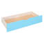Lit superposé de taille bleue avec apparence, 2 tiroirs, 3 tablettes, et en bois de pin stable, lit de style additionnel pour chambre à coucher, bleu, avec matériau en bois de qualité, idéal pour-130874189