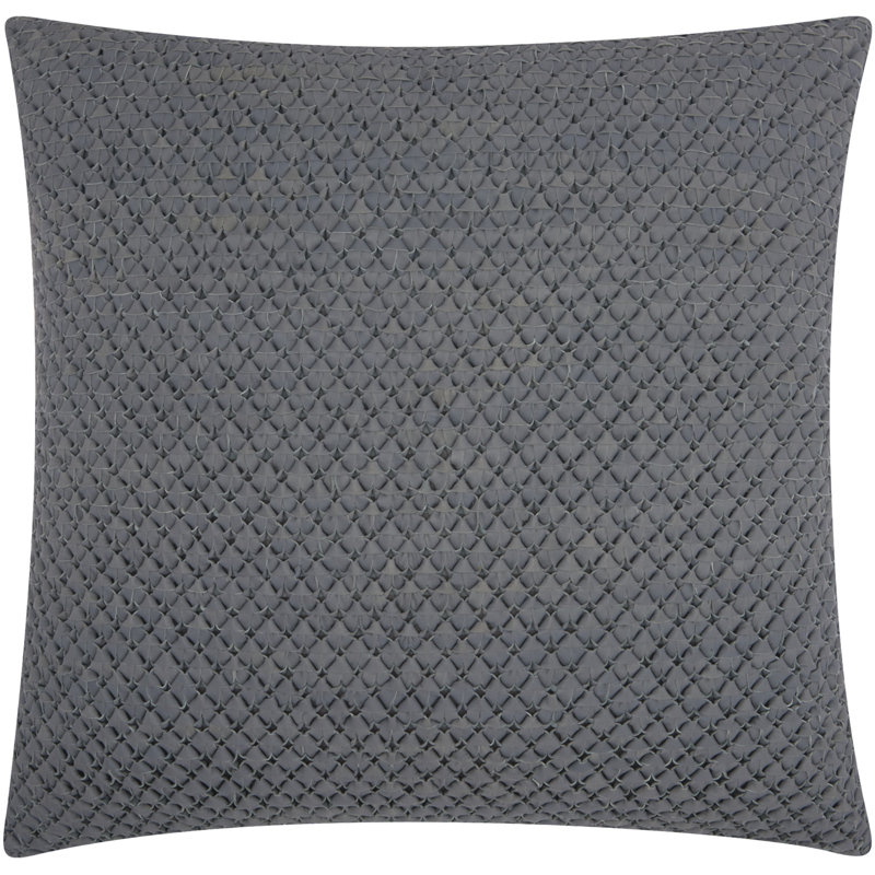 Housse et insert de coussin carré en cuir / suède 