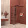 Framed Glass Shower Screen 34" Width X 72"Height With 1/4" 6Mm Silk-Printing Tempered Glass, Black Aluminum And Support Bar,Shower Door