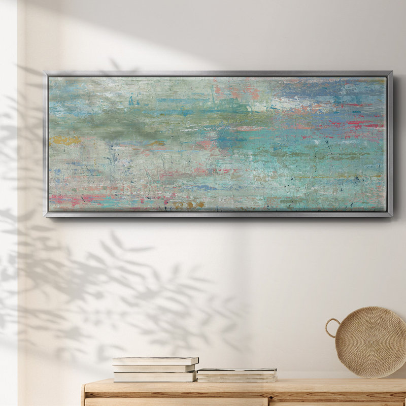 «Pastel Watergarden», toile encadrée, H 12 po x l 30 po