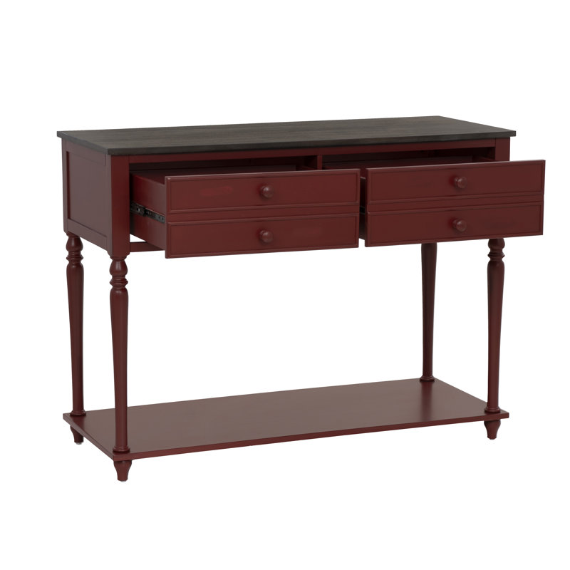 Trimble Red 2 Drawer Buffet, Red