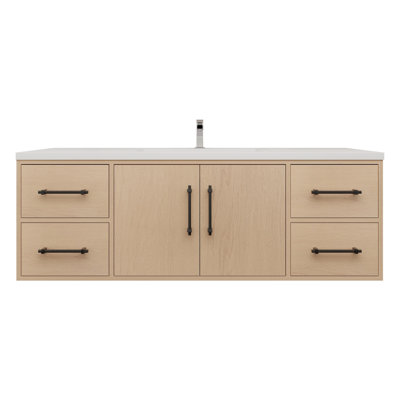 Victoria 59.05'' Single Bathroom Vanity with Acrylic Top