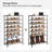 8-Tier Metal Mesh Shoe Rack Organizer With Adjustable Shelves, Sturdy Industrial Design For Entryway, Closet, And Dorm Room Storage