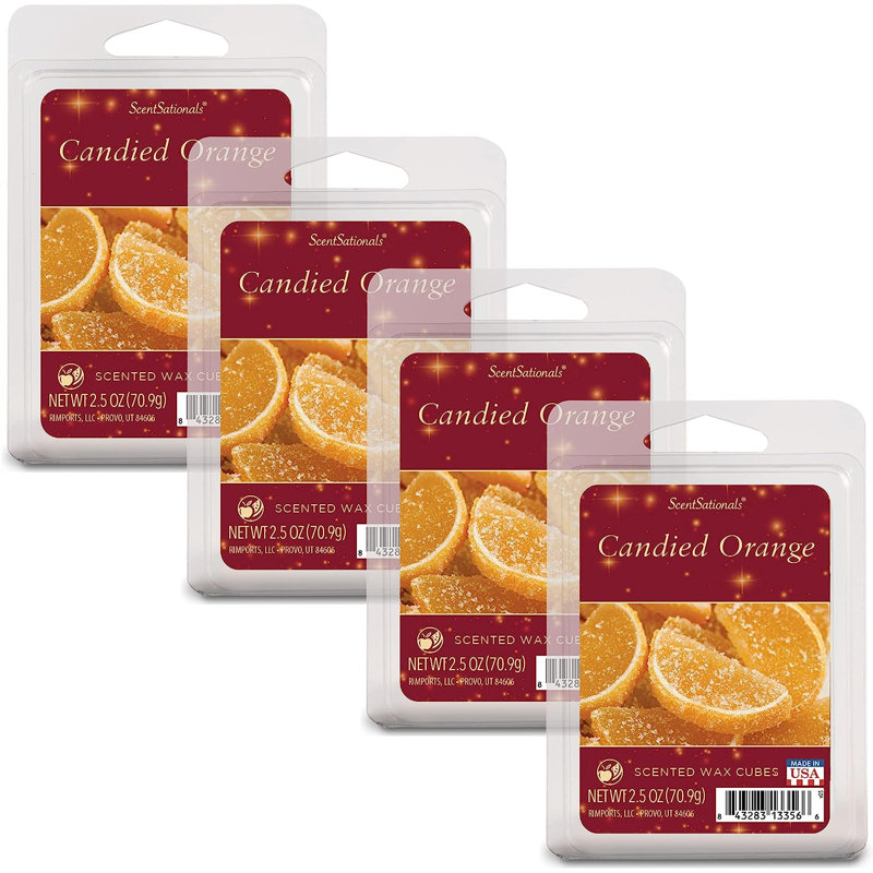 Cire orange confite ScentSationals 4PK