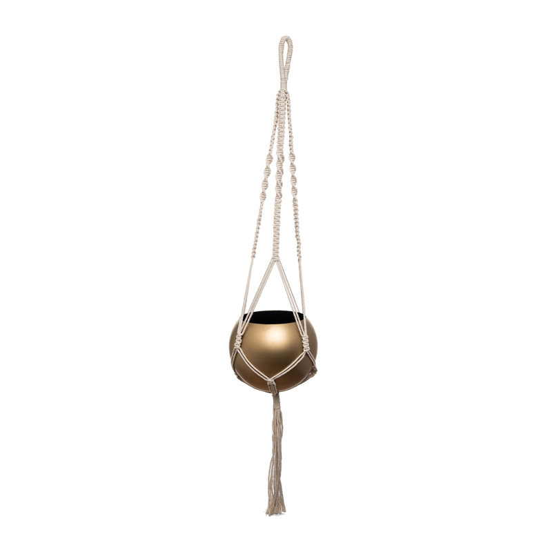 Pot de fleurs suspendu en métal Rittenberry