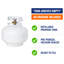 Flame King 11 Lb Empty Propane Tank LP Cylinder Squatty with Type 1 OPD Valve, White