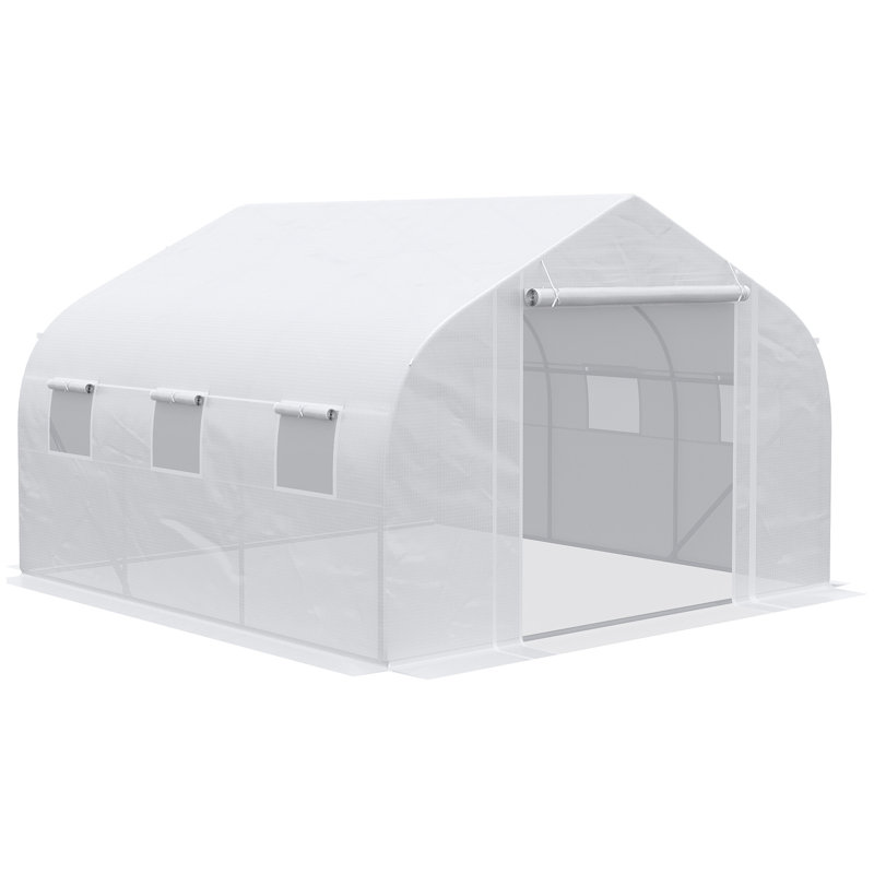 Serre Outsunny, Blanc, H 78,7 po x l 137,8 po x P 118,1 po