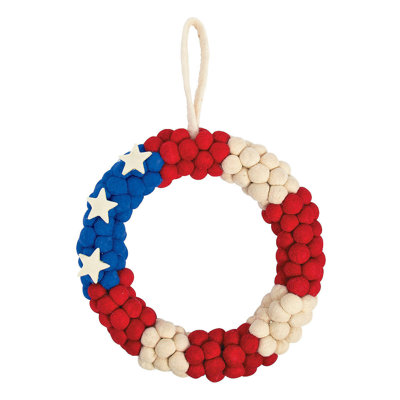 Faux Fabric 15.3'' Wreath