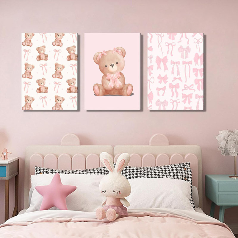 3 Piece Wrapped Canvas Print, 40 cm H x 90 cm W