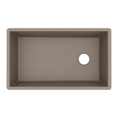 Karran Undermount Quartz Composite 31-3/4'' X 19-1/4'' Single Bowl Kitchen Sink