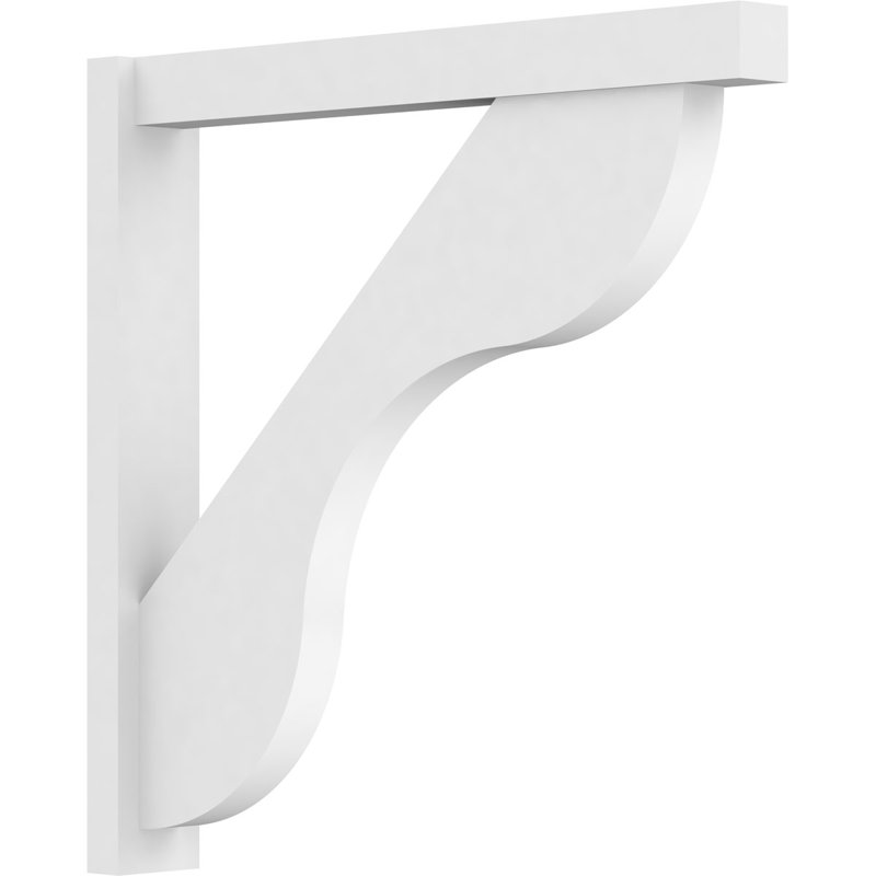 Persienne en PVC de qualité architecturale avec extrémités en bloc Carmel, L 5 po, H 36 po x P 36 po