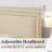 Full Size Bed with Storage Drawers Upholstered Platform Bed Adjustable with Nailhead Trim Headboard Wooden Slats Support Bed Frame-88284568-88284569