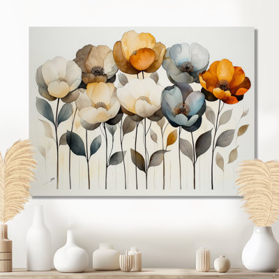 Autumn Harmony, pivoines, bouquet de fleurs I - pivoines, art encadré
