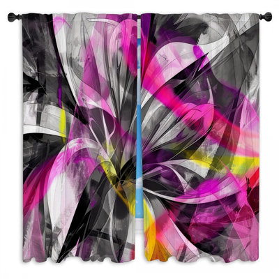 Rideaux Bold Swirls Expressionist Drapes - 2 panneaux