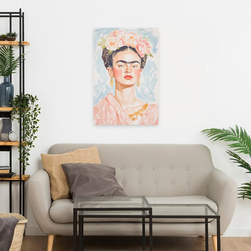 Art contemporain, art floral délicat et traditionnel, H 24 po x l 16 po