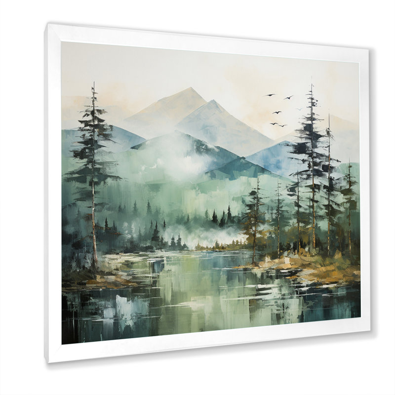 «Bold Landscape Canada Emerald Wilderness I», reproduction, Cadre photo blanc, H 16 po x l 16 po x P 1 po