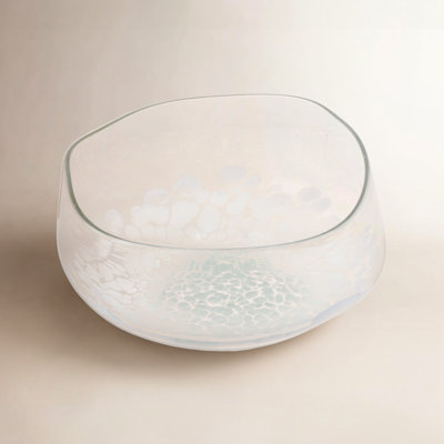 Earsel Handmade Glass Salad Bowl