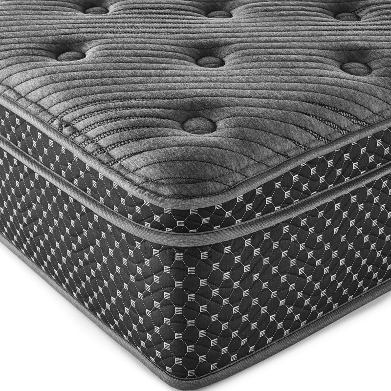 Matelas simple de 13 po - avec mousse réduisant l'inconfort, ressorts enveloppés à bord en mousse à mémoire de forme gélifiée, compatible avec la housse en tissu anti-fatigue