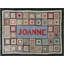 Tapis crocheté américain à motif Folk Art