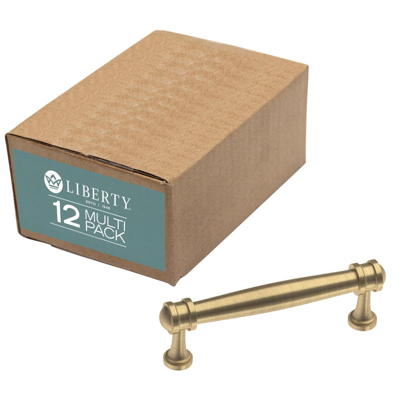 Champagne Bronze 3.75'' Bar Pulls with Mounting Hardware Set