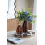 Vase en verre texturé - Ambre-57299262