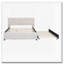 Lit plateforme tapissier en lin avec gigogne-215426393-215426398