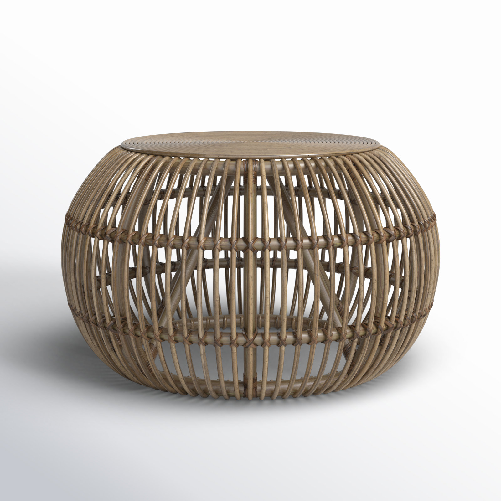 Felipe 32" Rattan Coffee Table