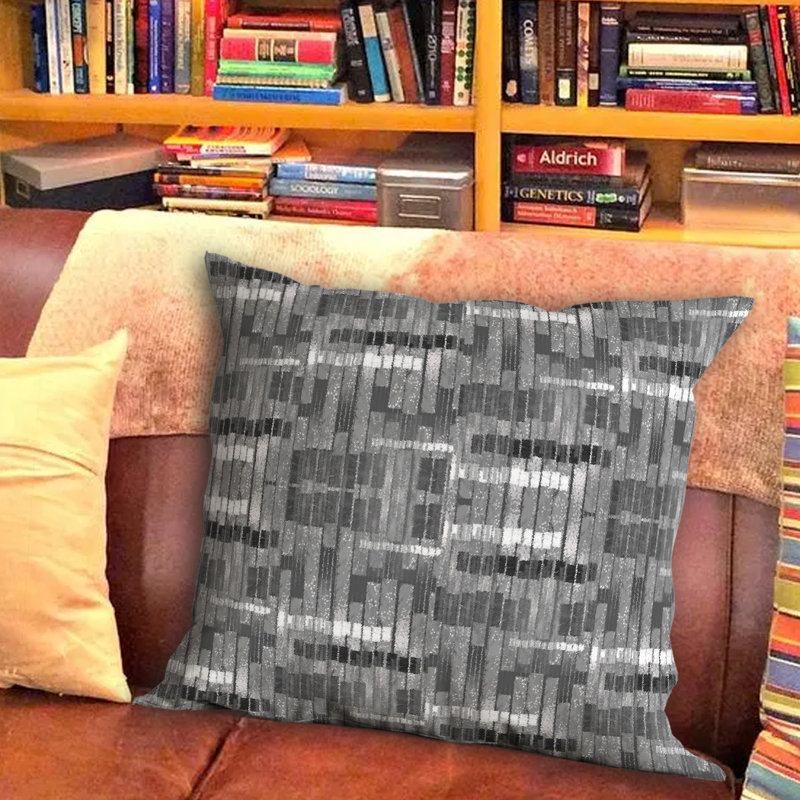 Geometric Outdoor Reversible Throw Pillow, 26" x 26"
