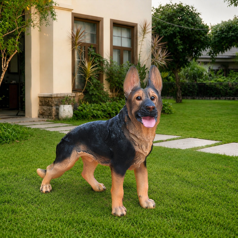 Outdoor German shepherd Dog Statue