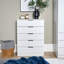 Phoenix 5 Drawer Chest Bedroom Storage Unit-1675071289
