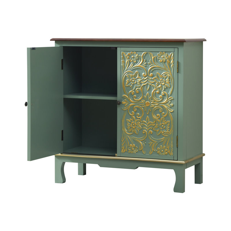Armoire d'appoint en bois vert 33 po Fienley