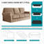 Sofa Cover With Separate Seat Cushions And Backrests Stretch Velvet Sofa Slipcover Couch Covers Furniture Protector Split Combined-1254228785-1254228787