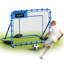 Filet de soccer rebondissant, rebondisseur de but de soccer à angle rapide pour le contrôle, la pratique du dépassement, cadre en fer robuste et filet de polyéthylène, accessoires et équipement d'entraînement de balle facile à installer pour les adolescents et les adultes, 5 x 4 pi-129879288