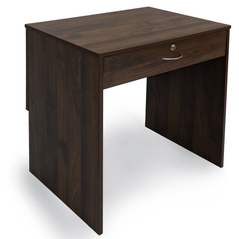 Annita Solid Wood Base Writing Desk, Mahogany