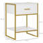 Bogia 45cm W Steel Bedside Table-257591483
