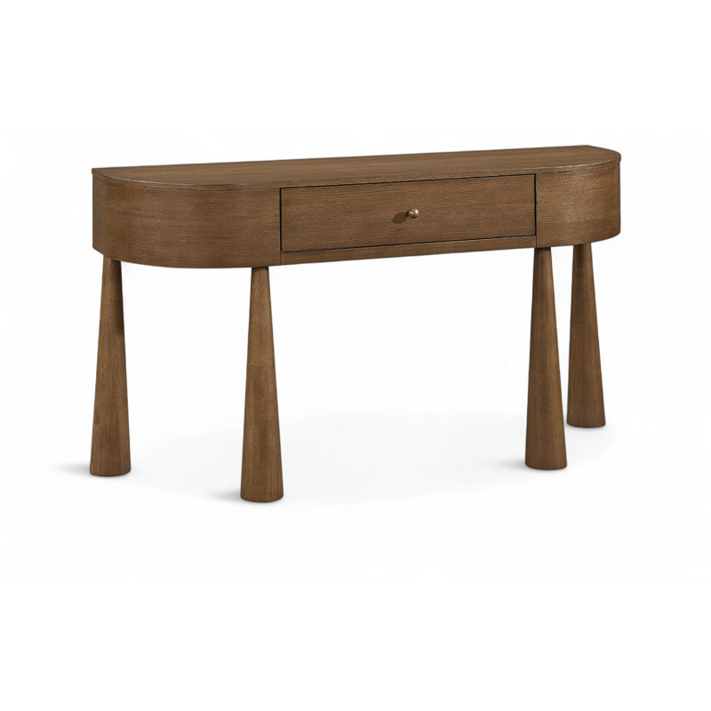 Console en placage d'acacia et bois massif Oasis, Brun