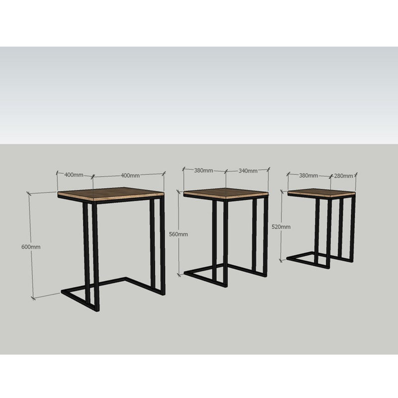 Tables de bout Willard, Noyer