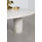 Round Genuine Marble Coffee Table White