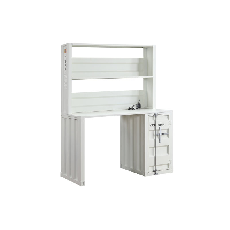 Bureau d'écriture avec huche Cargo, Blanc